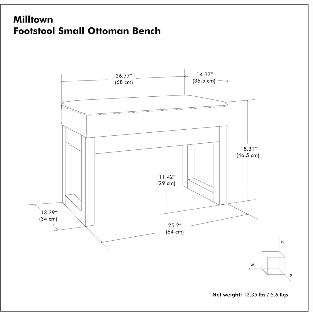 Small Ottoman Bench