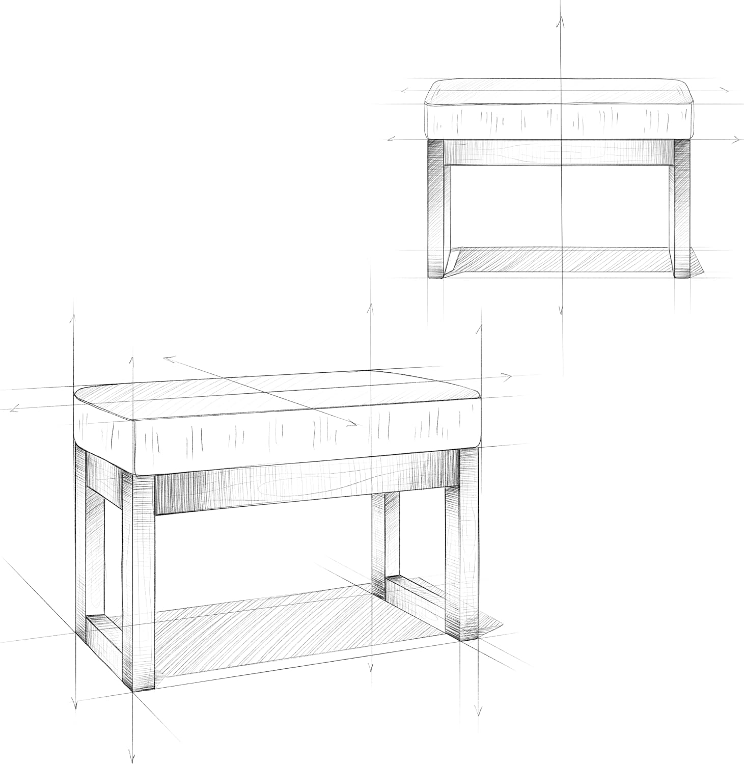 Small Ottoman Bench