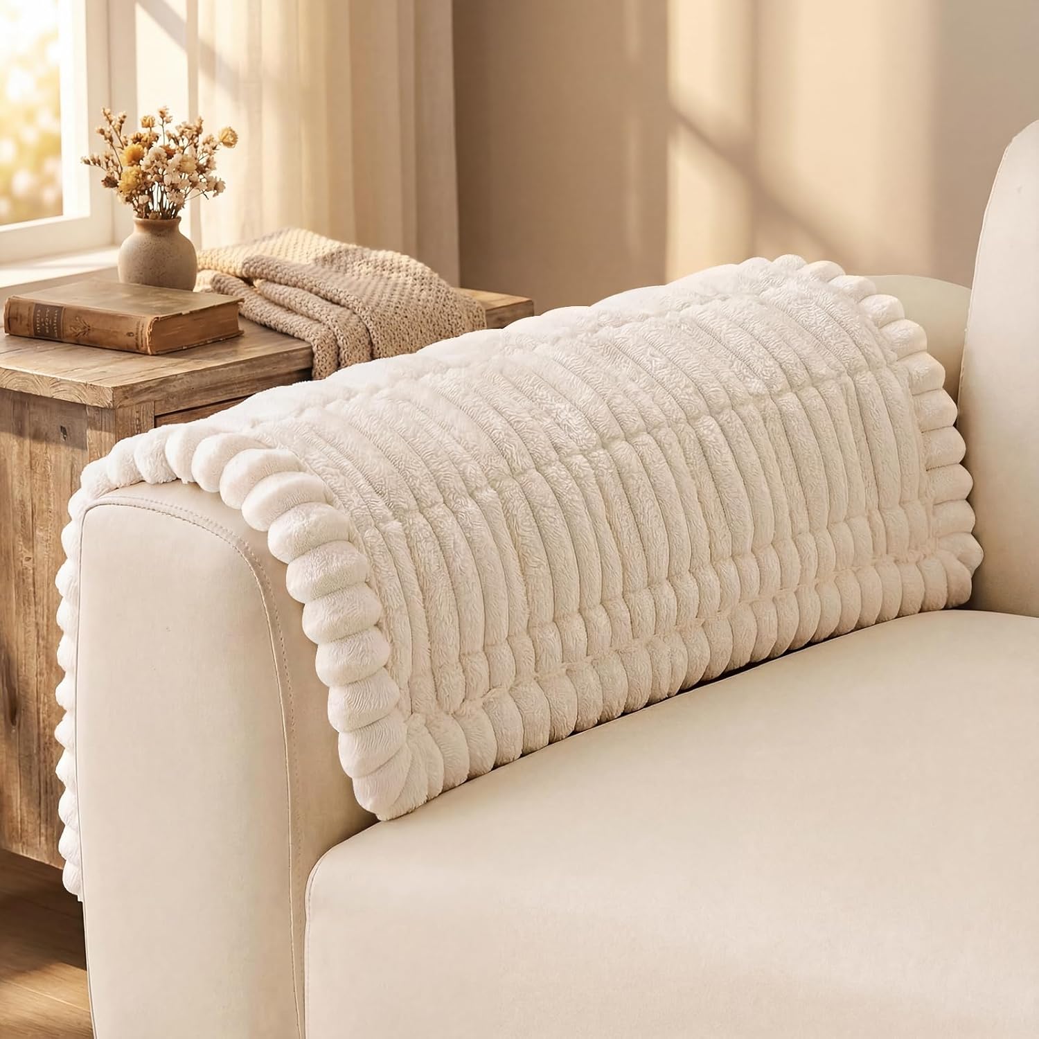 Non-Slip Fuzzy Couch Cover for Dogs