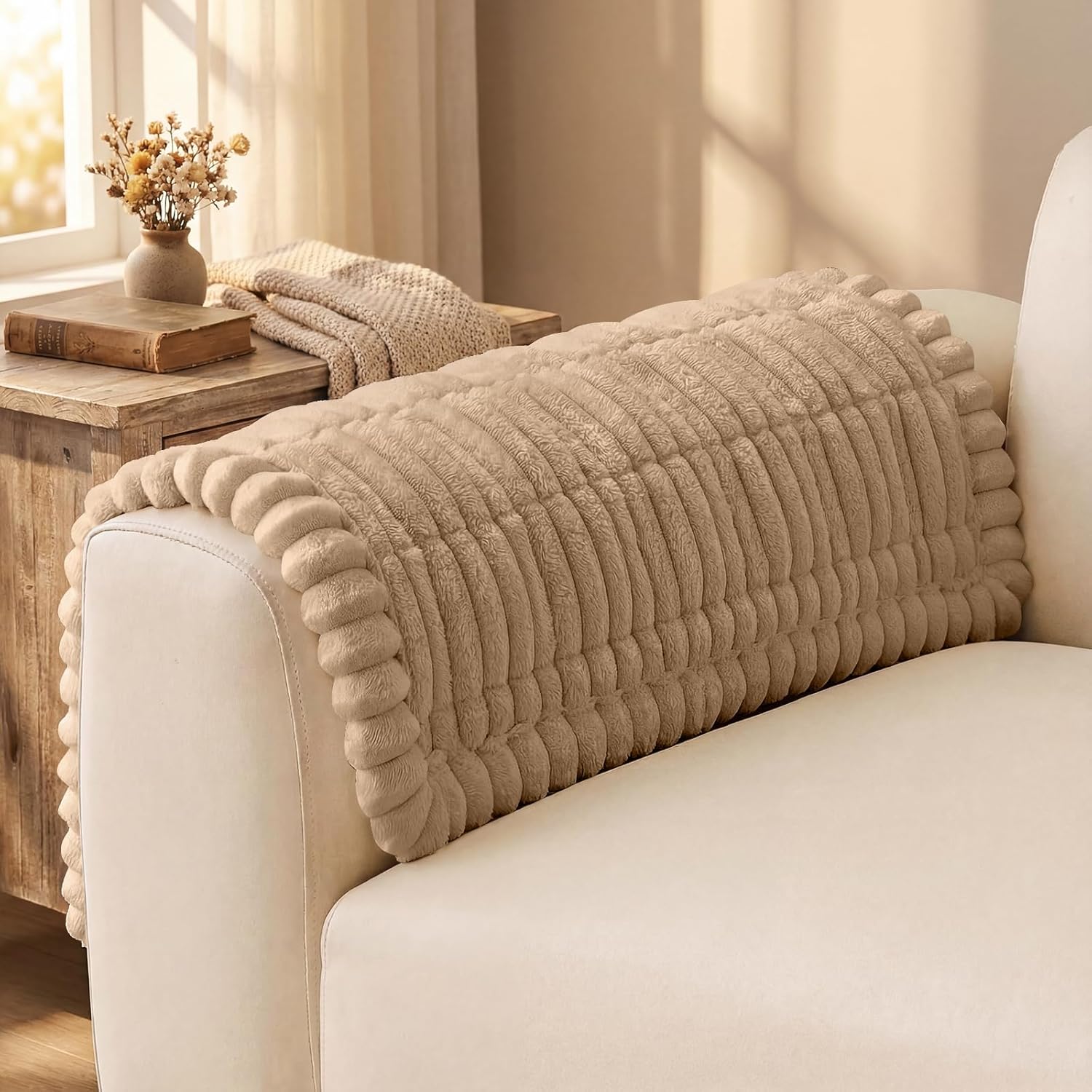 Non-Slip Fuzzy Couch Cover for Dogs