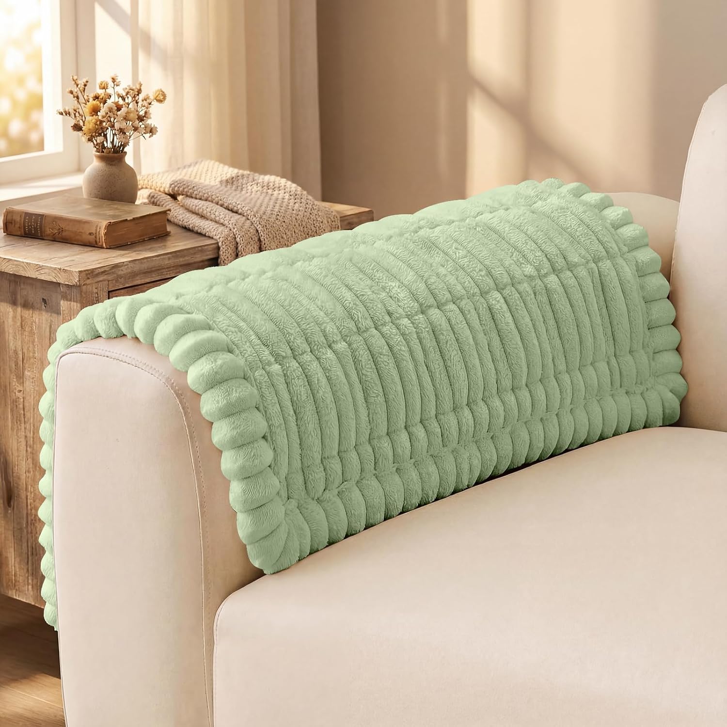 Non-Slip Fuzzy Couch Cover for Dogs