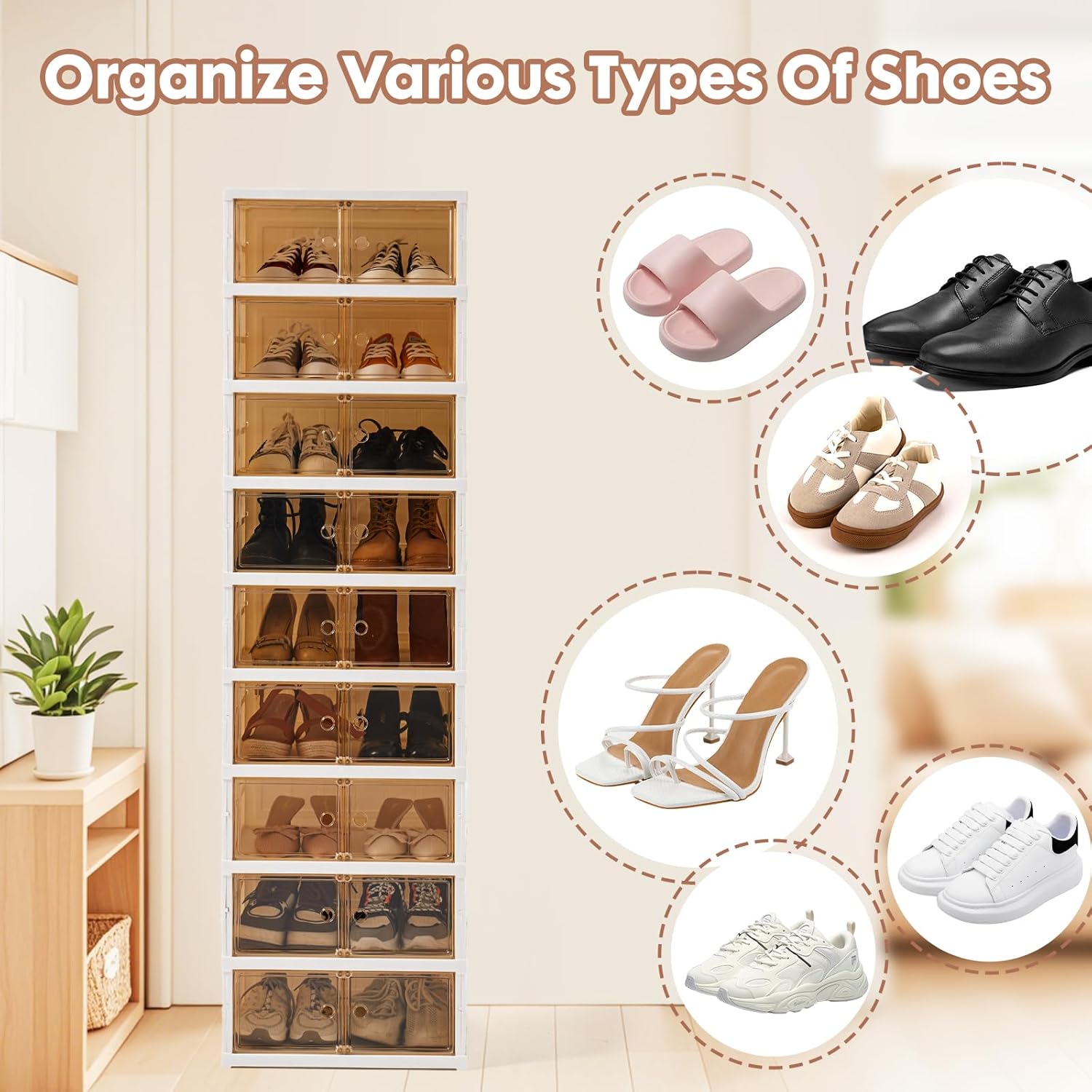 Collapsible Shoe Rack Organizer