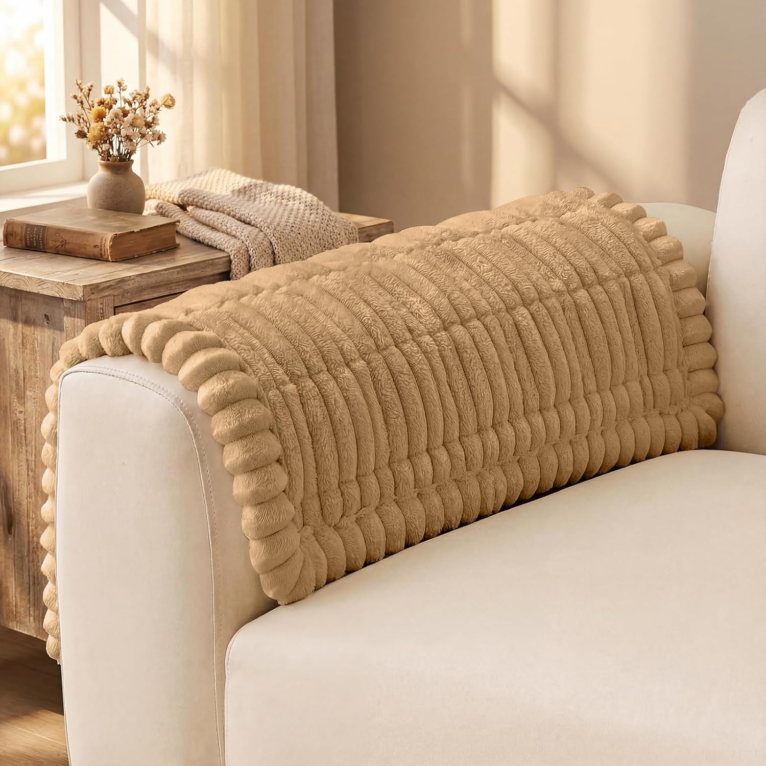 Non-Slip Fuzzy Couch Cover for Dogs