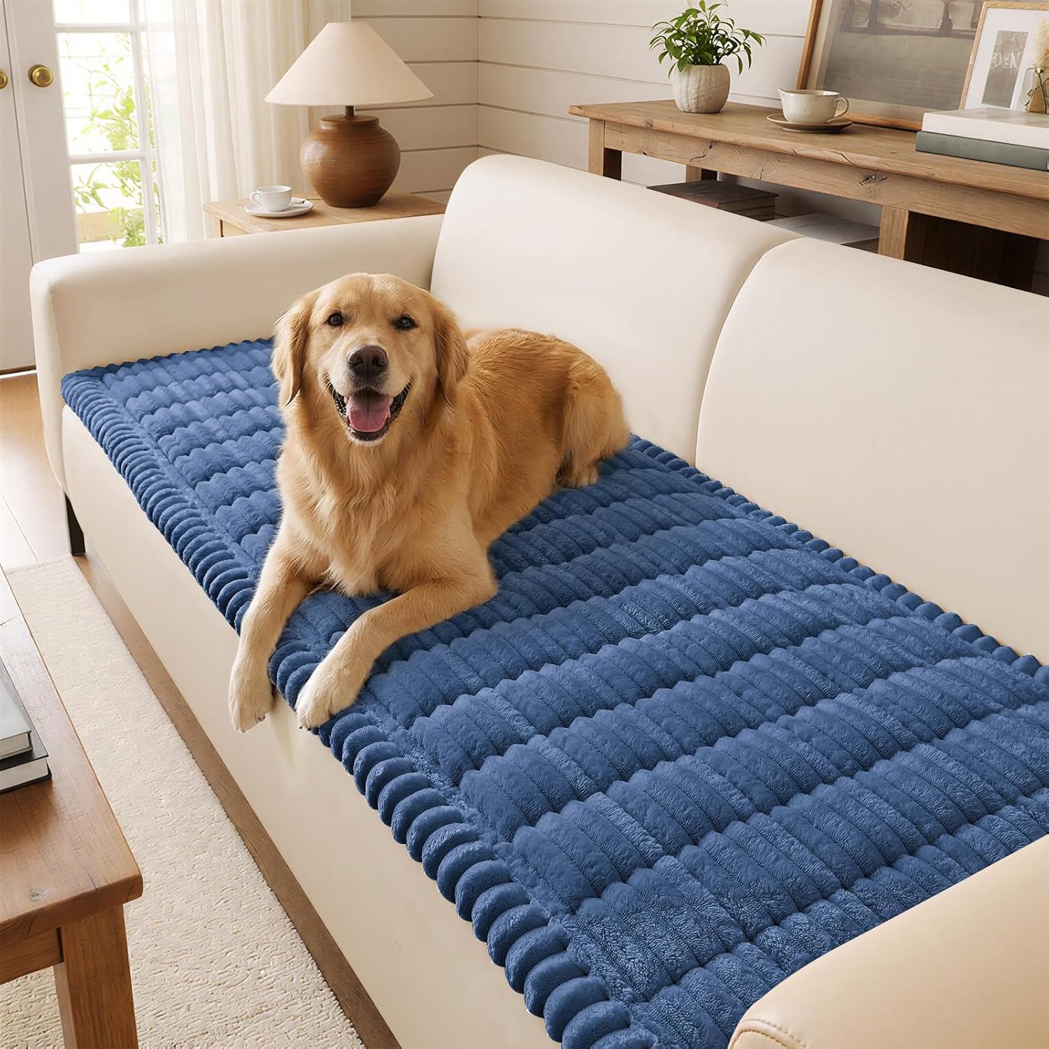 Non-Slip Fuzzy Couch Cover for Dogs