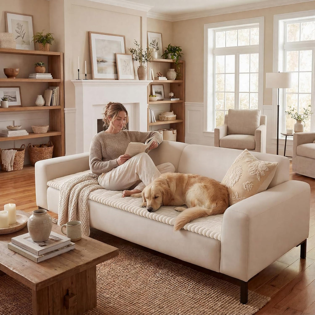 Non-Slip Fuzzy Couch Cover for Dogs