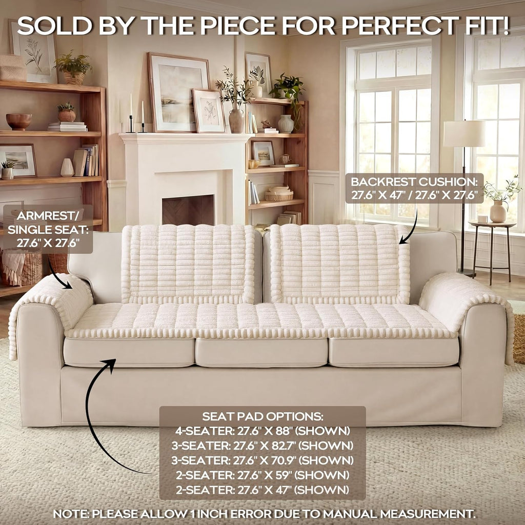 Non-Slip Fuzzy Couch Cover for Dogs
